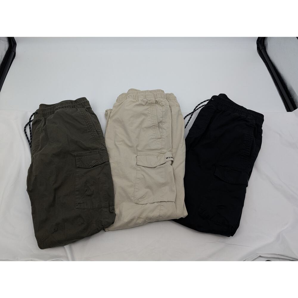 BUNDLE! Municipal M. Cargo Pants Ripstop Men's Large Army Black Tan Gorpcore